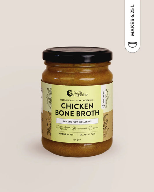 Nutra Organics Chicken Bone Broth Concentrate 250g Native Herbs