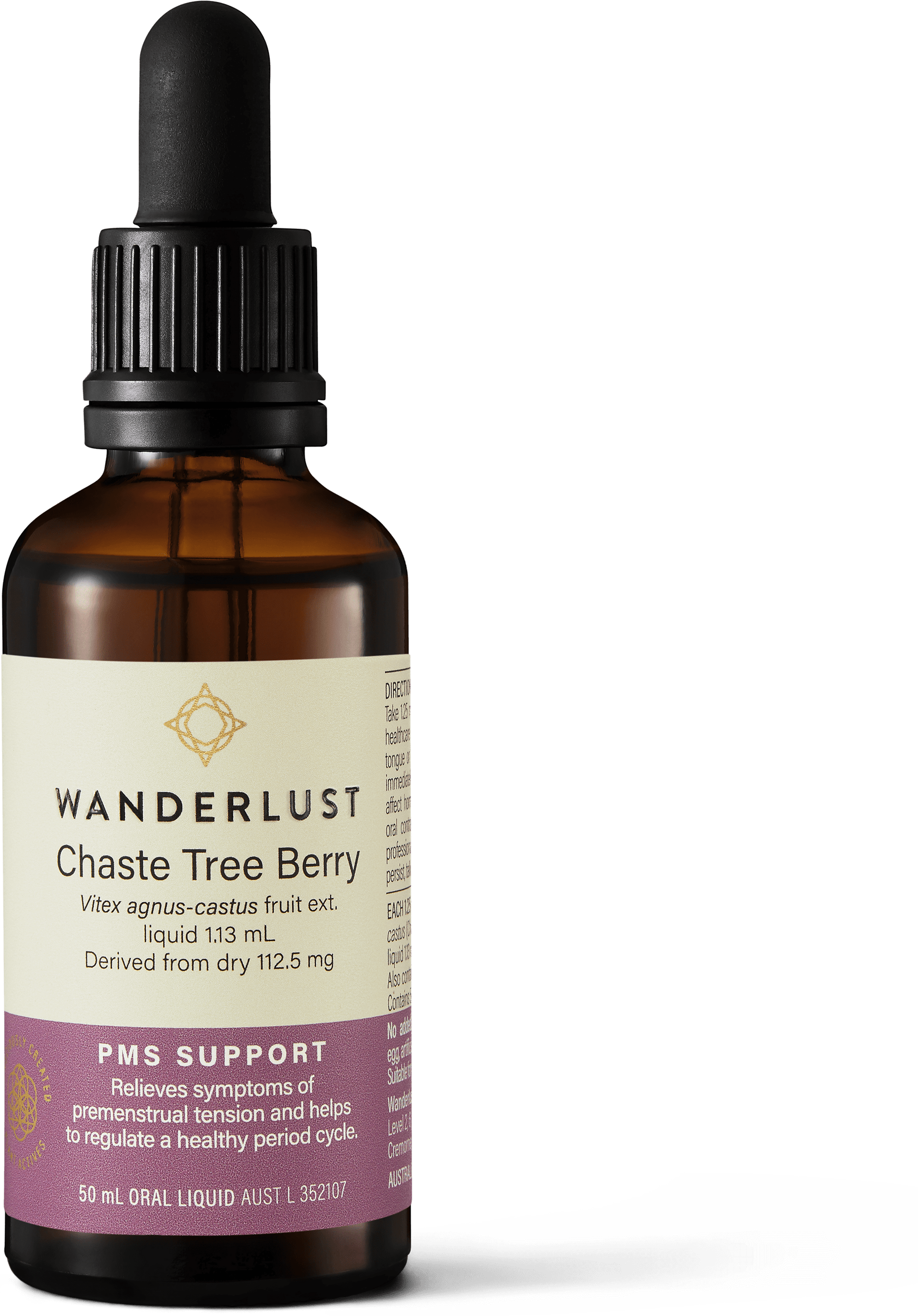Wanderlust PMS Chaste Tree Liquid 50ml