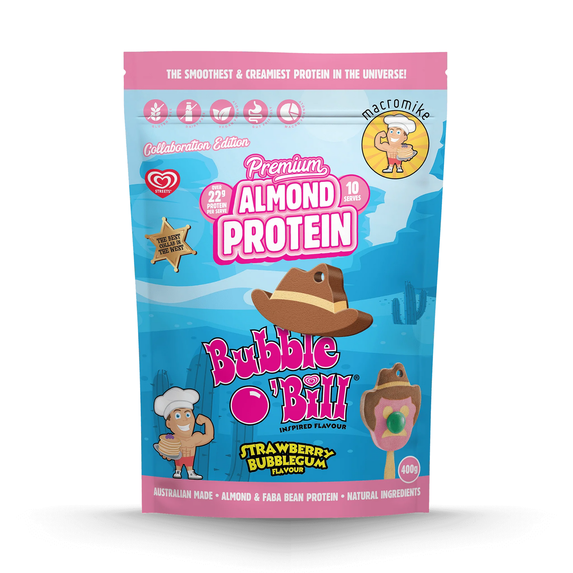 Macro Mike Almond Protein 400G Bubble O' Bill