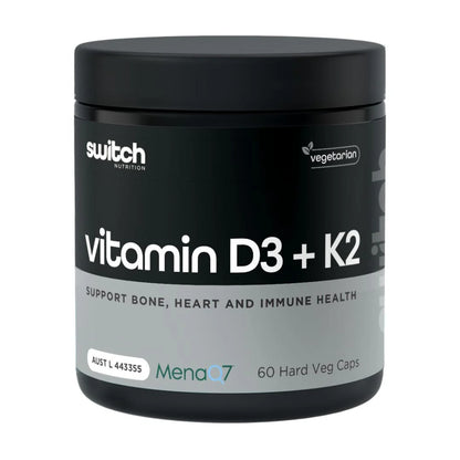 Switch Nutrition D3 & K2 60vc