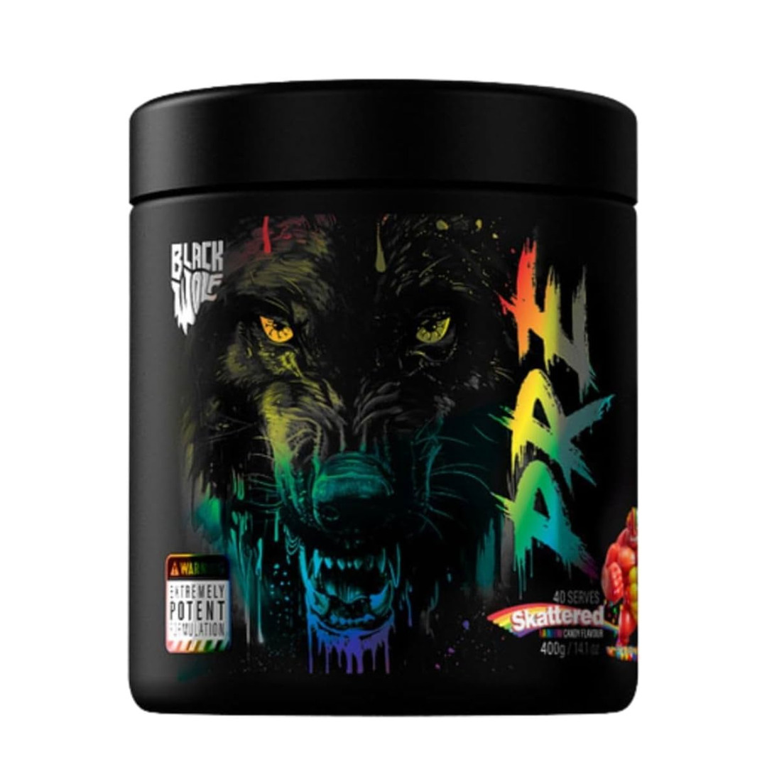 Black Wolf Pre Workout 40 Serves Rainbow Candy