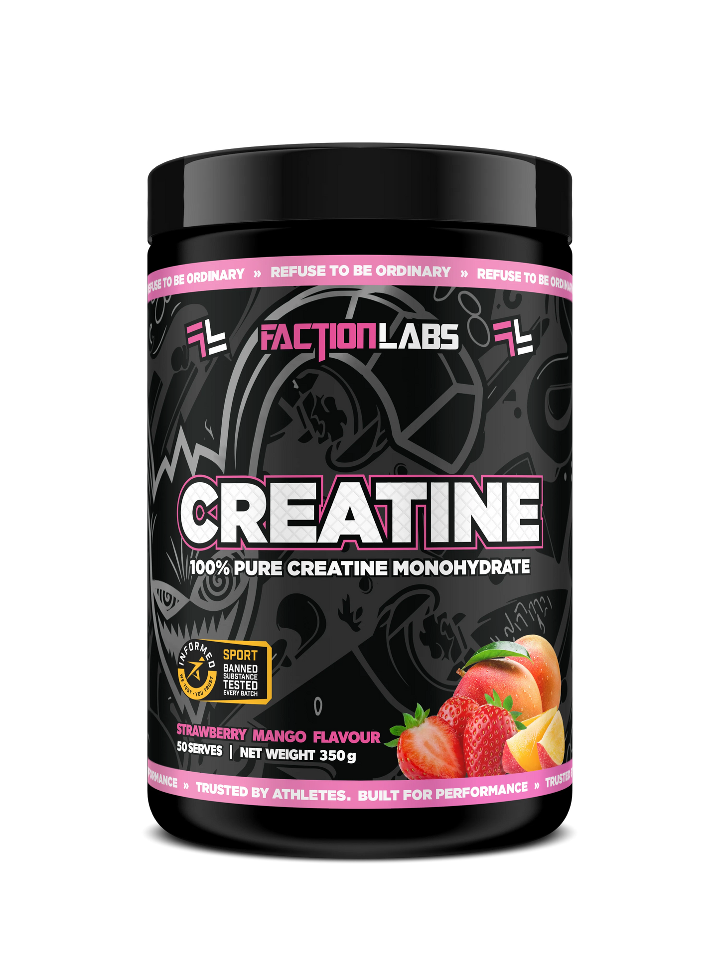 Faction Labs Creatine 350g Strawberry Mango