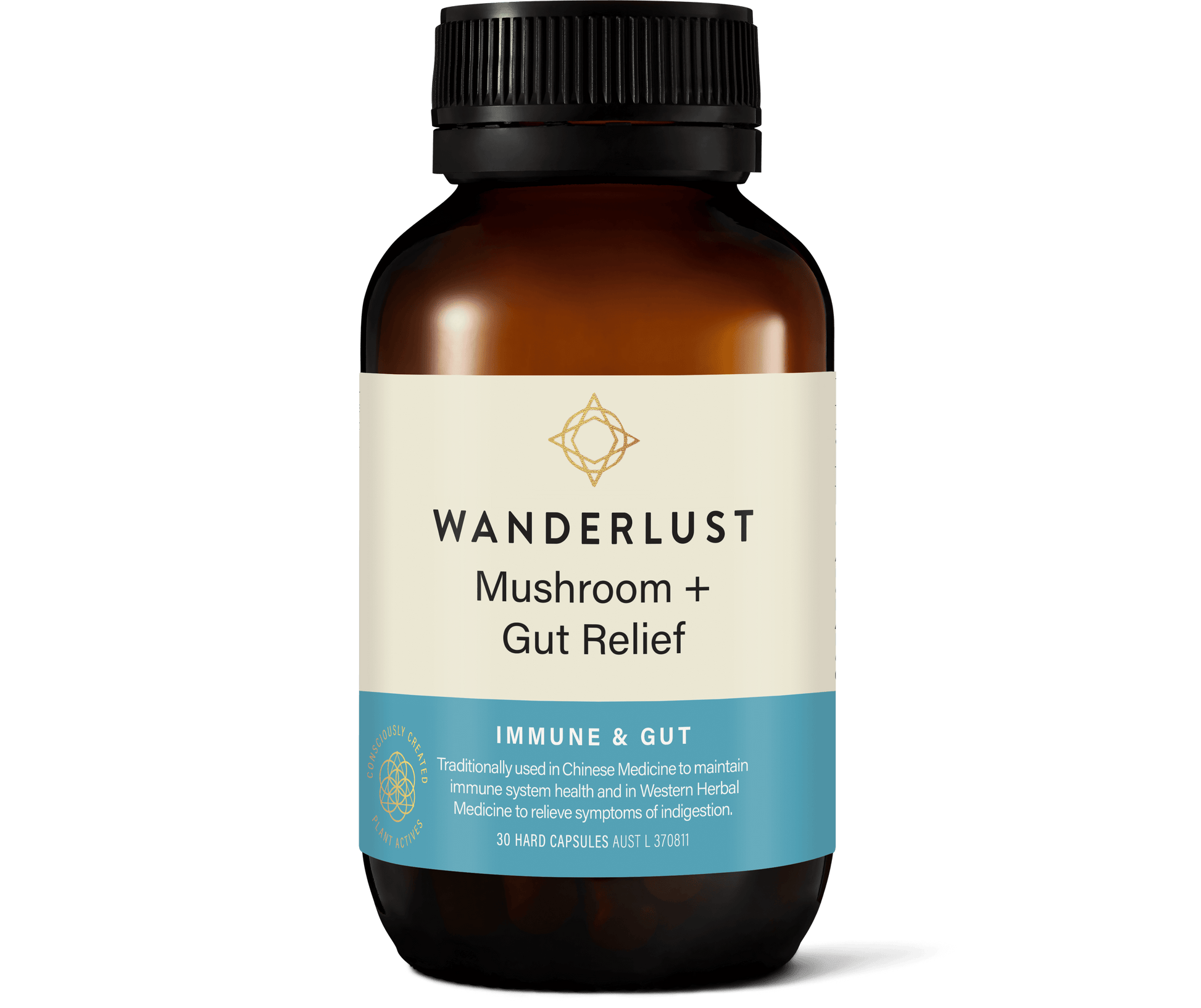 Wanderlust Mushroom + Gut Relief 30 Capsules