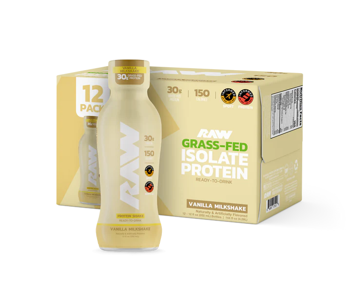 RAW CBUM Isolate Protein RTD 355ml Vanilla Milkshake