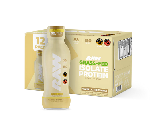 RAW CBUM Isolate Protein RTD 355ml Vanilla Milkshake