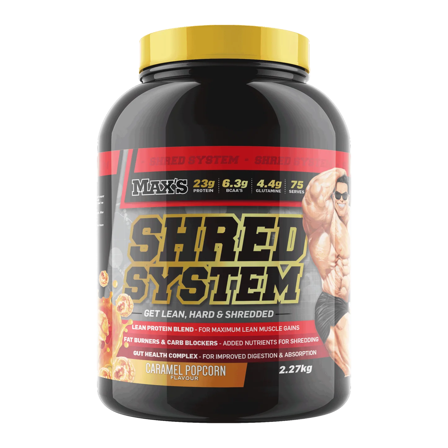 Maxs Shred System 2.27KG Caramel Popcorn
