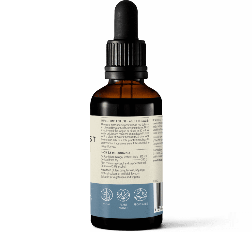 Wanderlust Ginkgo Drops 90ml