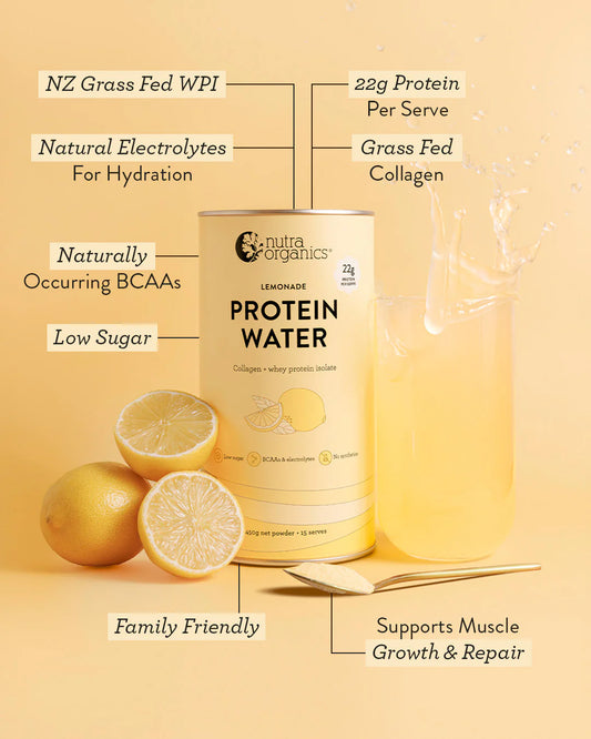 Nutra Organics Protein Water 450g Lemonade