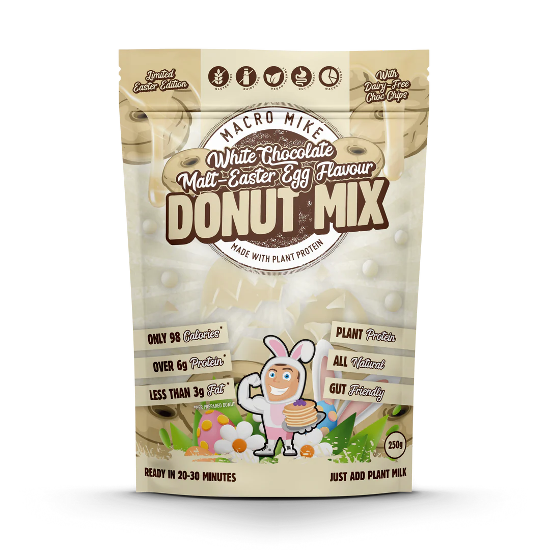 Macro Mike Donut Baking Mix 250G White Choc Malt Easter Egg