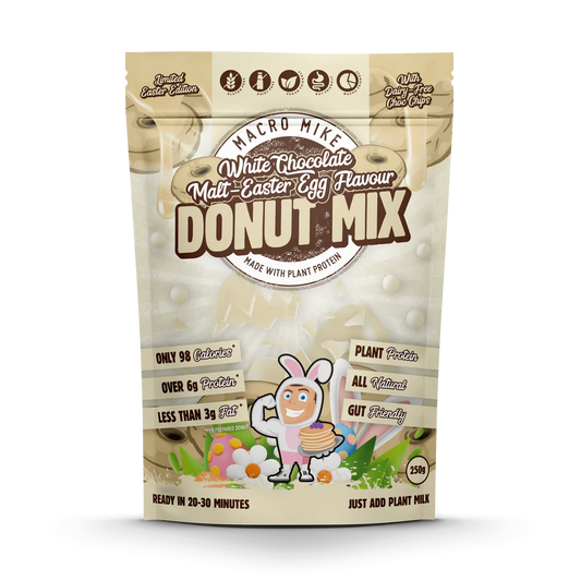 Macro Mike Donut Baking Mix 250G White Choc Malt Easter Egg