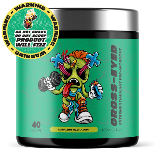 ZombieLabs Cross-Eyed Extreme Pre Workout 40 Serves Lethal Lime Fizz