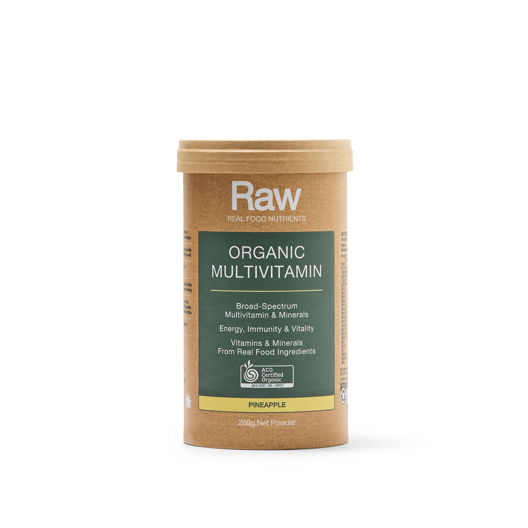 Amazonia Raw Organic Multivitamin 200g Pineapple