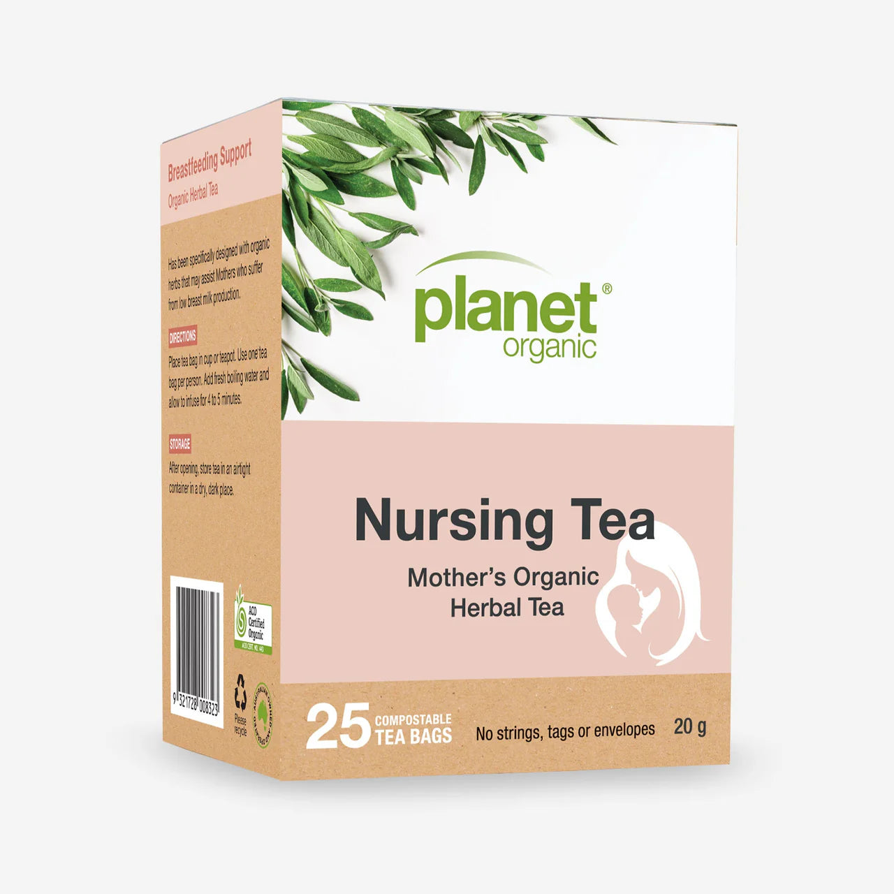 Planet Organic Herbal Tea Nursing Tea x 25 Tea Bags