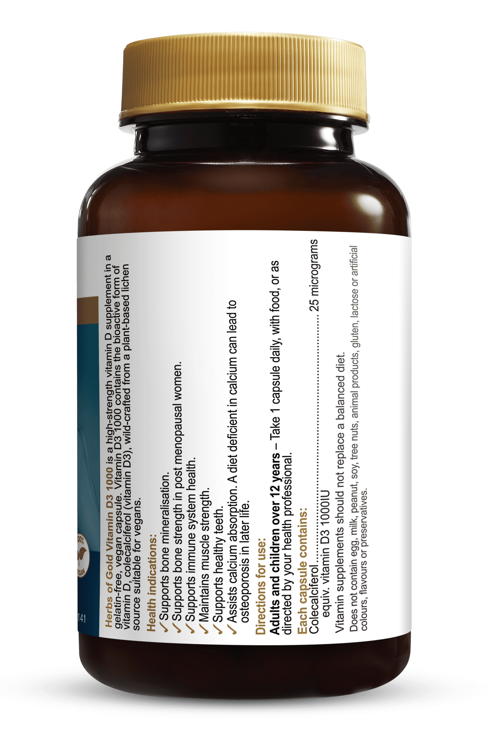 HofG Vegan Vitamin D3 1000