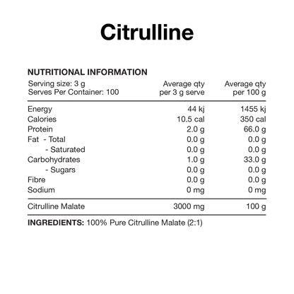 Switch Nutrition Citrulline Malate 100 Serves