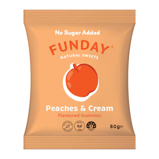 Funday Peaches & Cream 50g