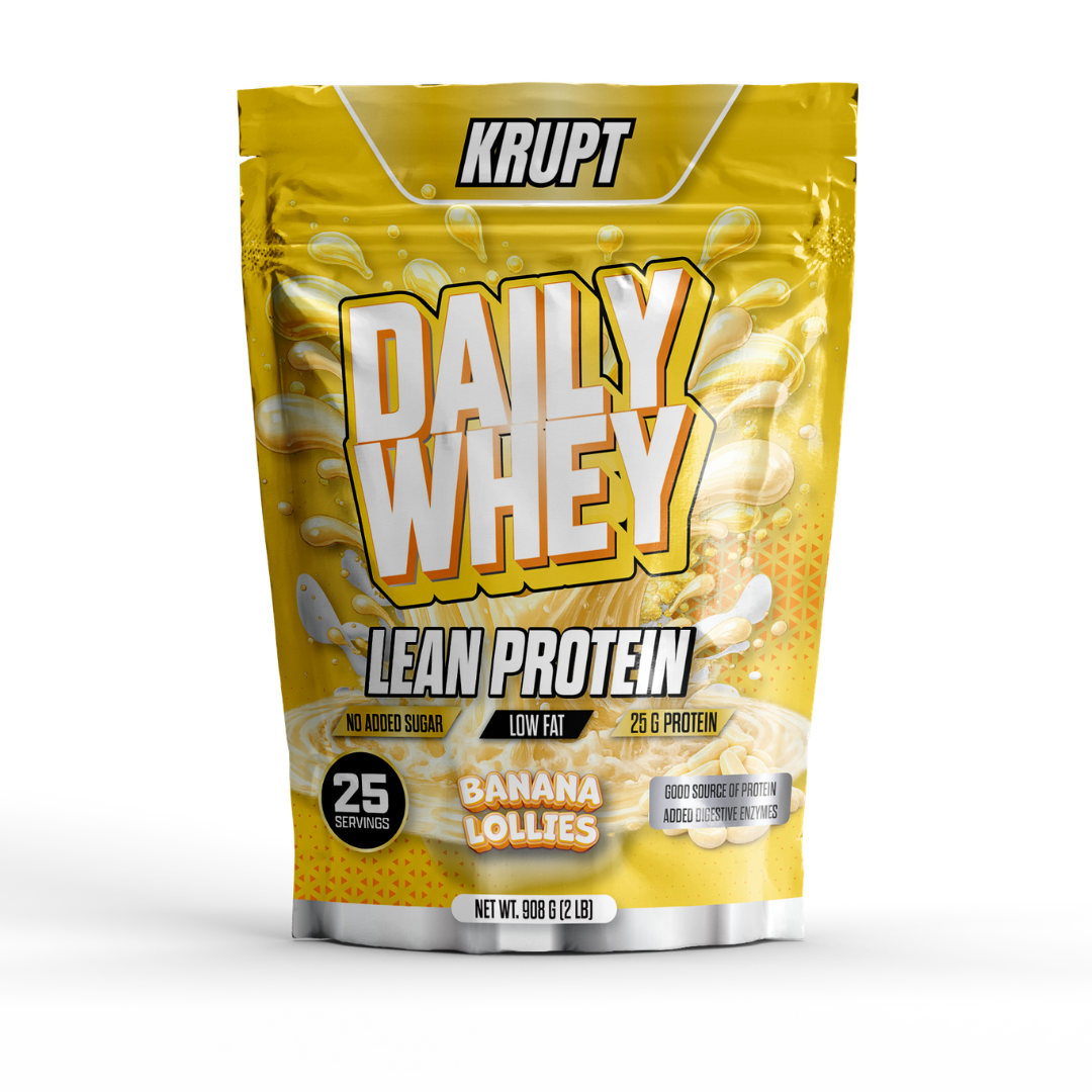 Krupt Daily Whey Protein 2lb Banana