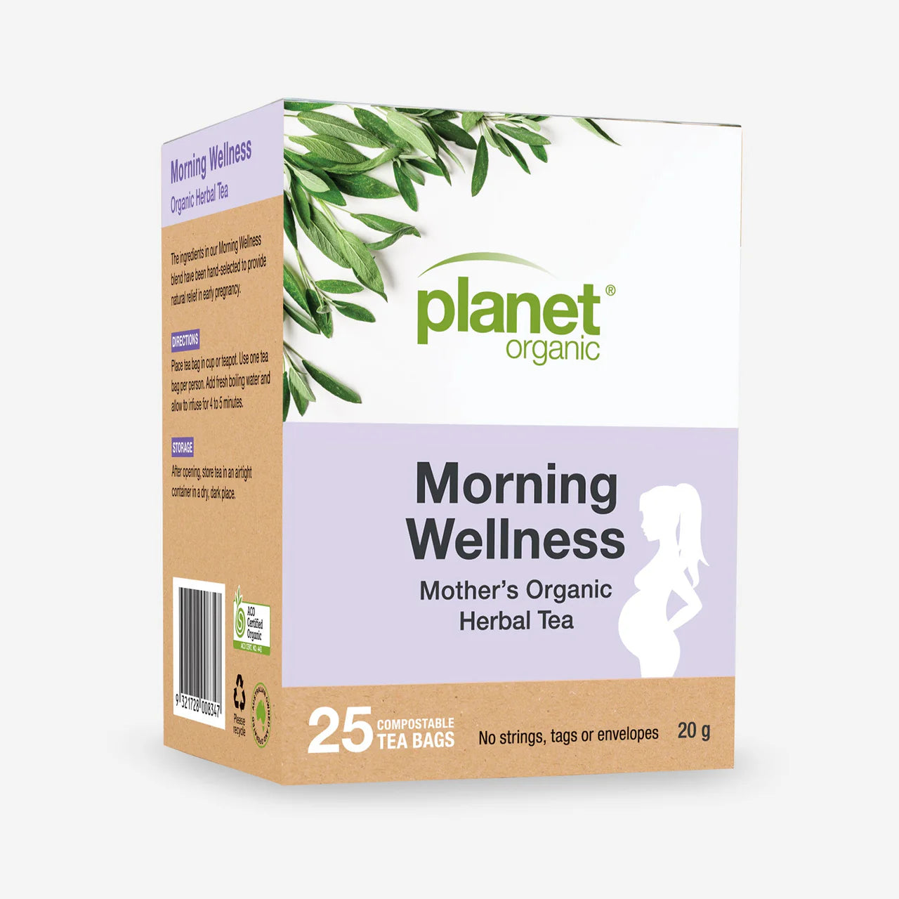 Planet Organic Morning Wellness Herbal Tea x 25 Tea Bags