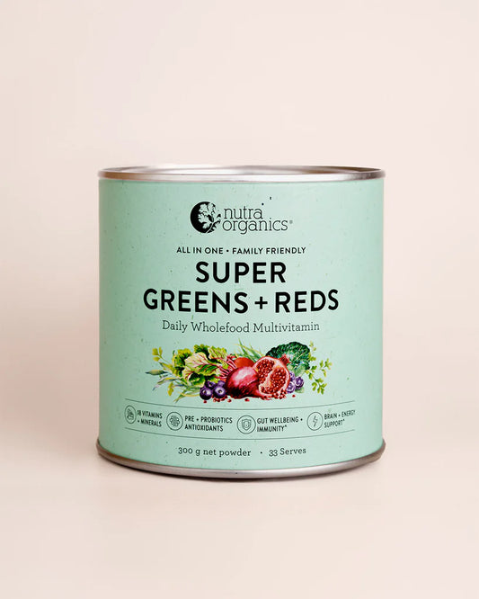 Nutra Organics Super Greens and Reds 300g