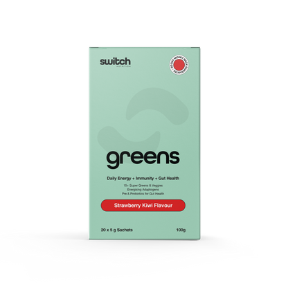 Switch Nutrition Greens 20 Serves Strawberry Kiwi