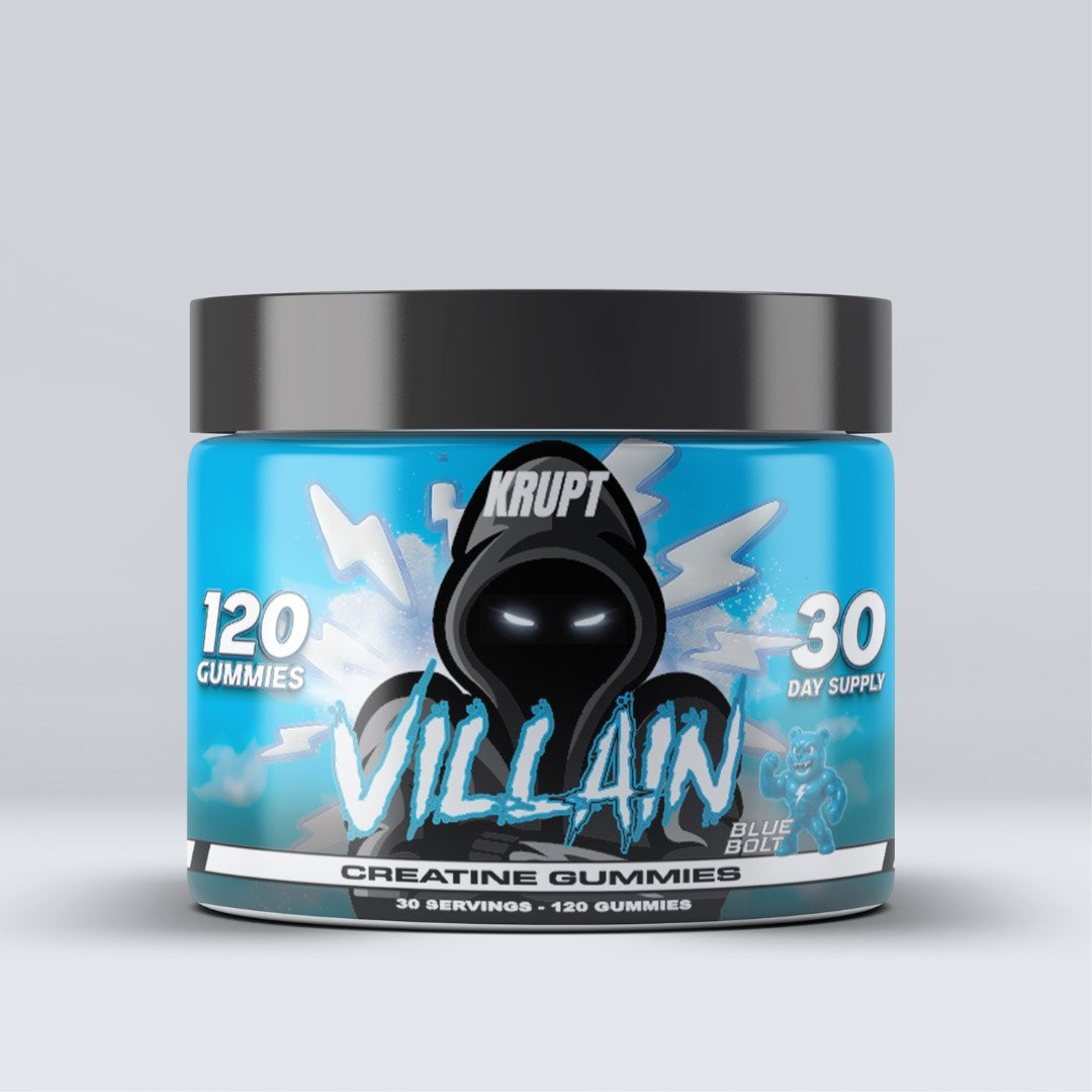 Krupt Creatine Monohydrate Gummies 30 Serves Blue Bolt