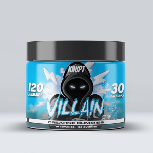 Krupt Creatine Monohydrate Gummies 30 Serves Blue Bolt