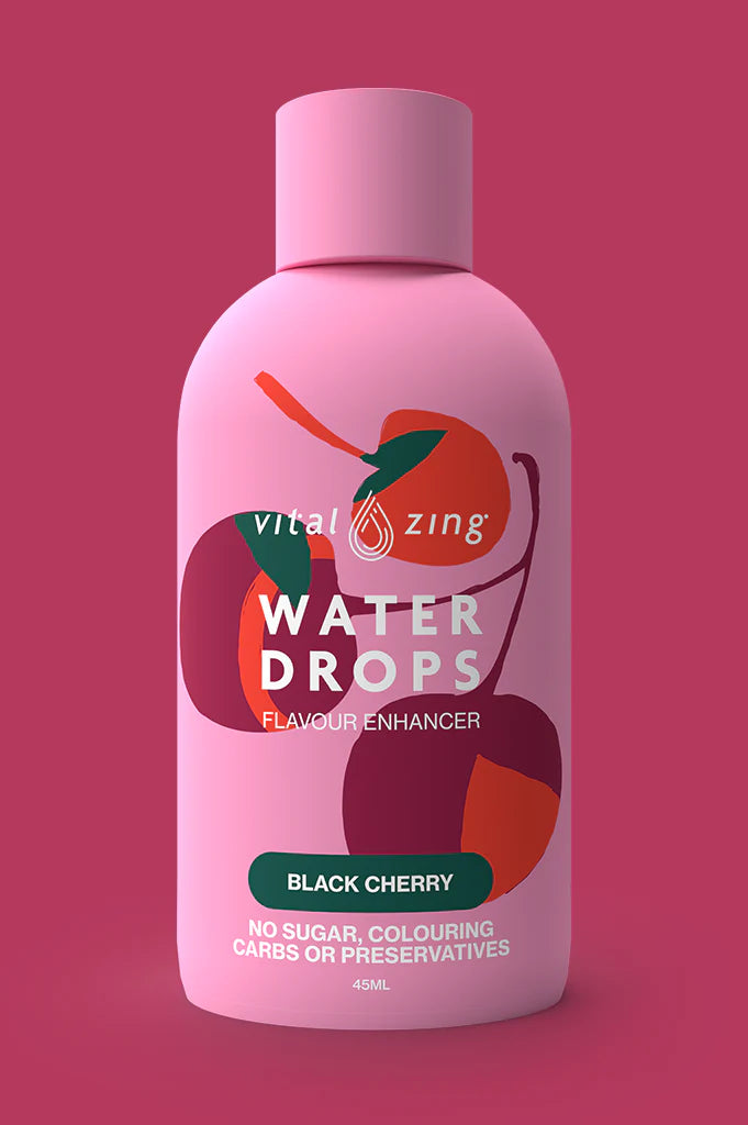 Vital Zing Water Drops 45ml Black Cherry