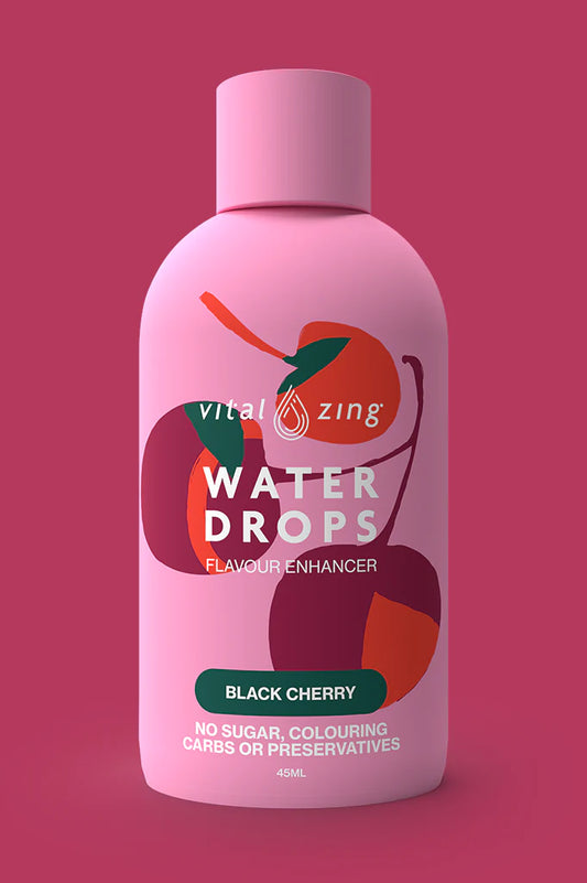 Vital Zing Water Drops 45ml Black Cherry