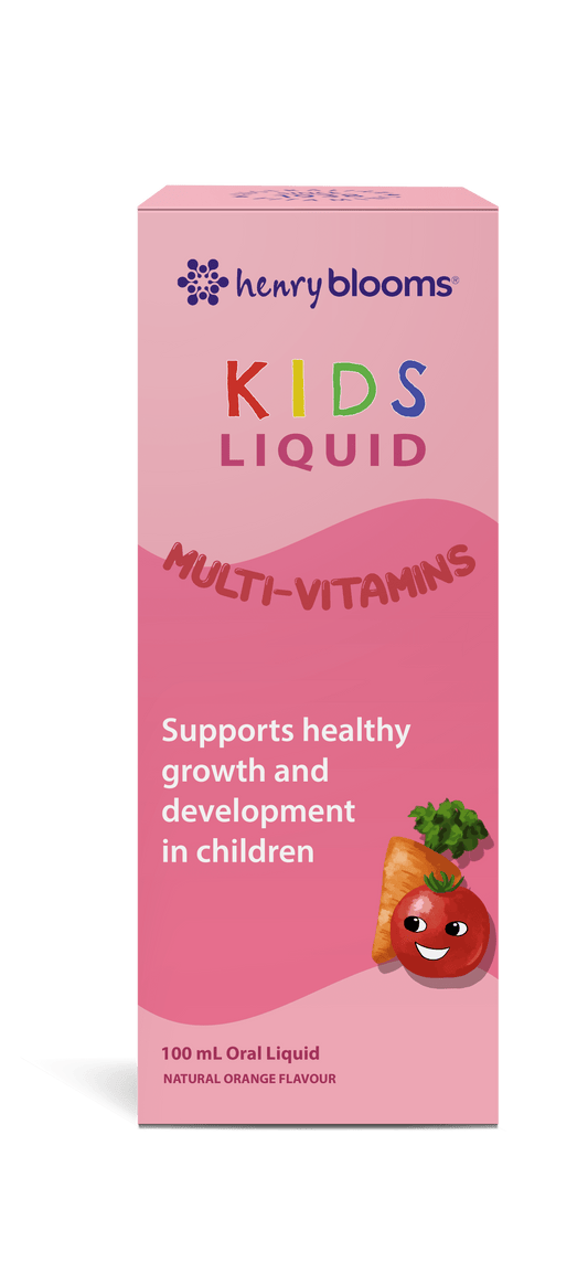 Henry Blooms Kids Liquid Multi-Vitamins 100ml Orange