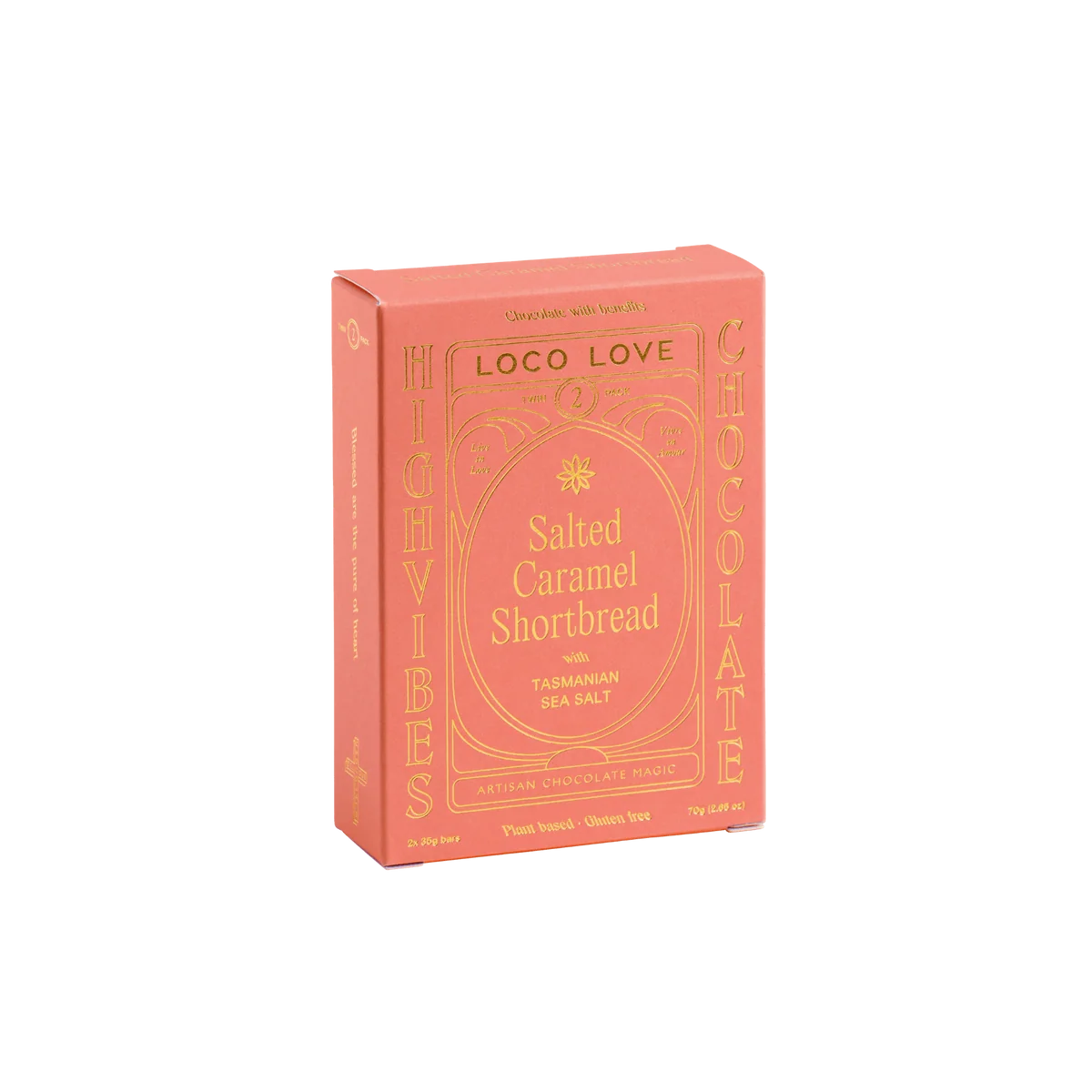Loco Love Chocolate 70g Salted Caramel Shortbread