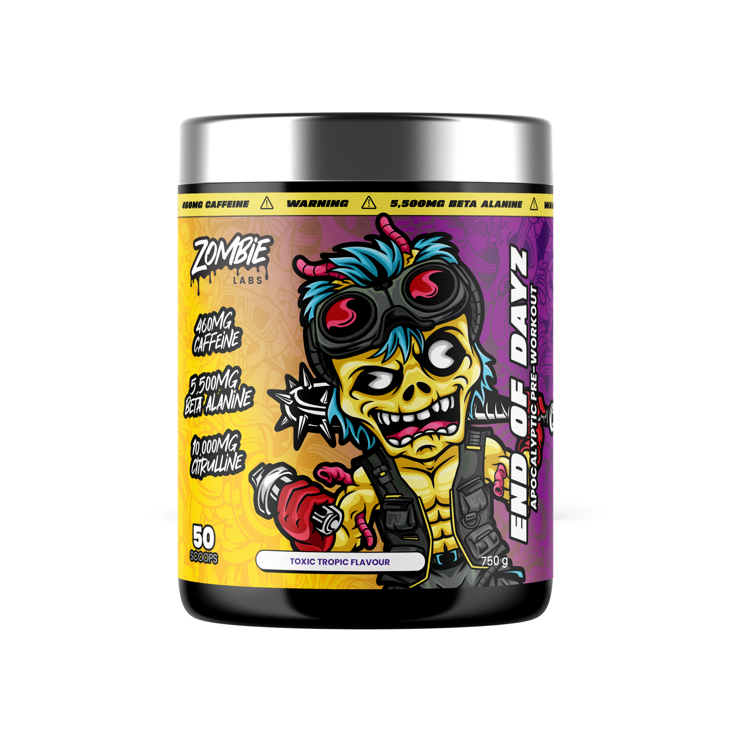 ZombieLabs End of Dayz Pre Workout 50 Serves Toxic Tropic