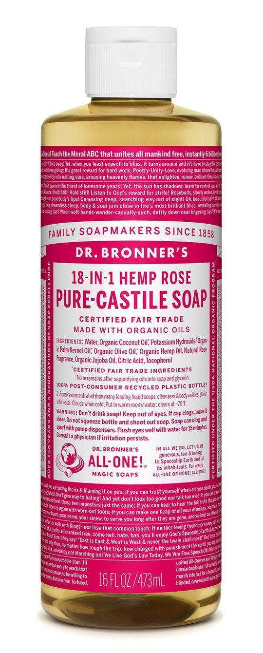 Dr Bronners Pure Castille Liquid Soaps