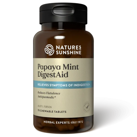 Natures Sunshine Papaya Mint Digest Aid 70T