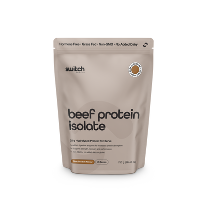 Switch Nutrition Beef Protein Isolate 750g Choc Sea Salt