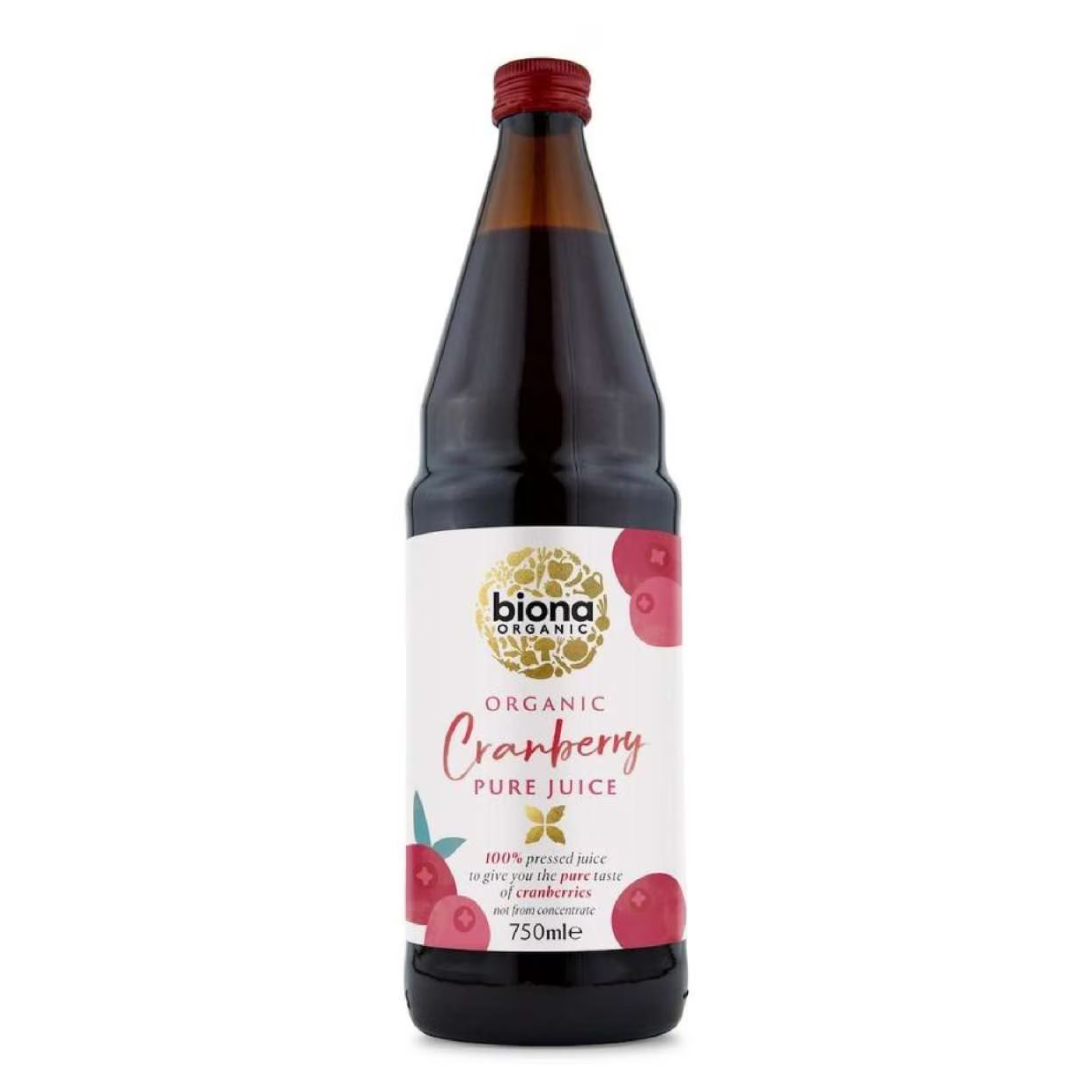 Biona Pure Organic Cranberry Juice 750ml
