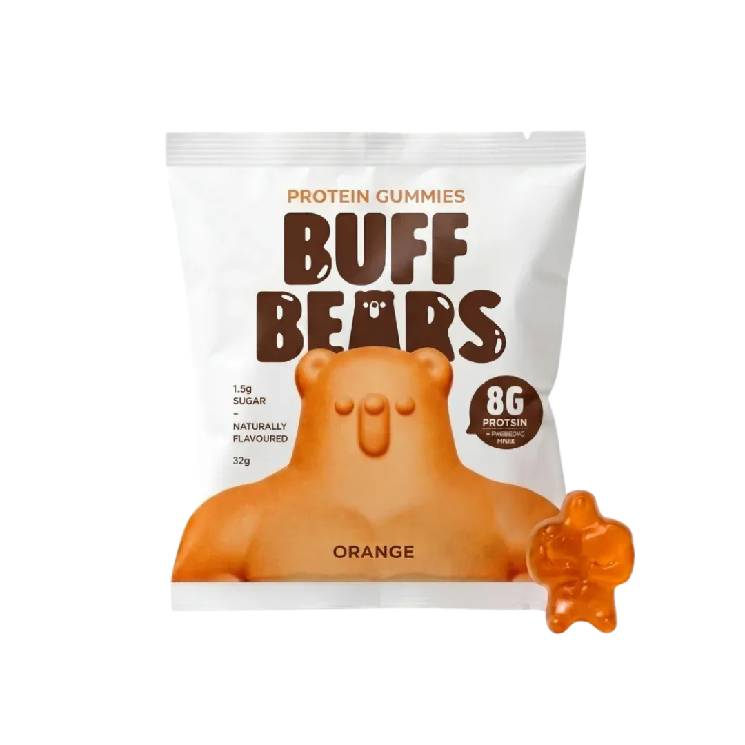 Buff Bears Protein Gummies 32g Orange