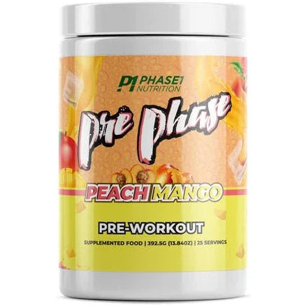 Phase1 Nutrition Pre Phase 25 serves Peach Mango