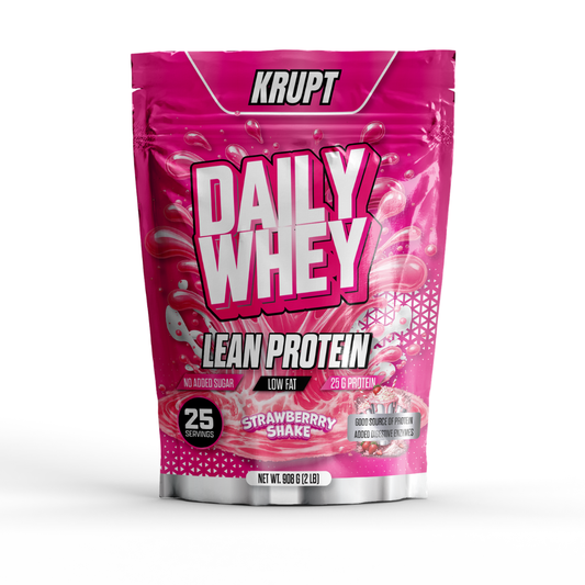 Krupt Daily Whey Protein 2lb Strawberry