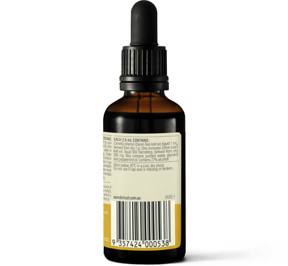 Wanderlust Green Tea + Olive Leaf Drops 50ml