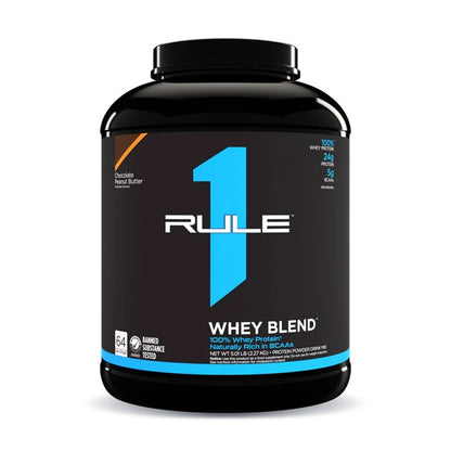 Rule1 Whey Blend 5lb Choc Peanut Butter