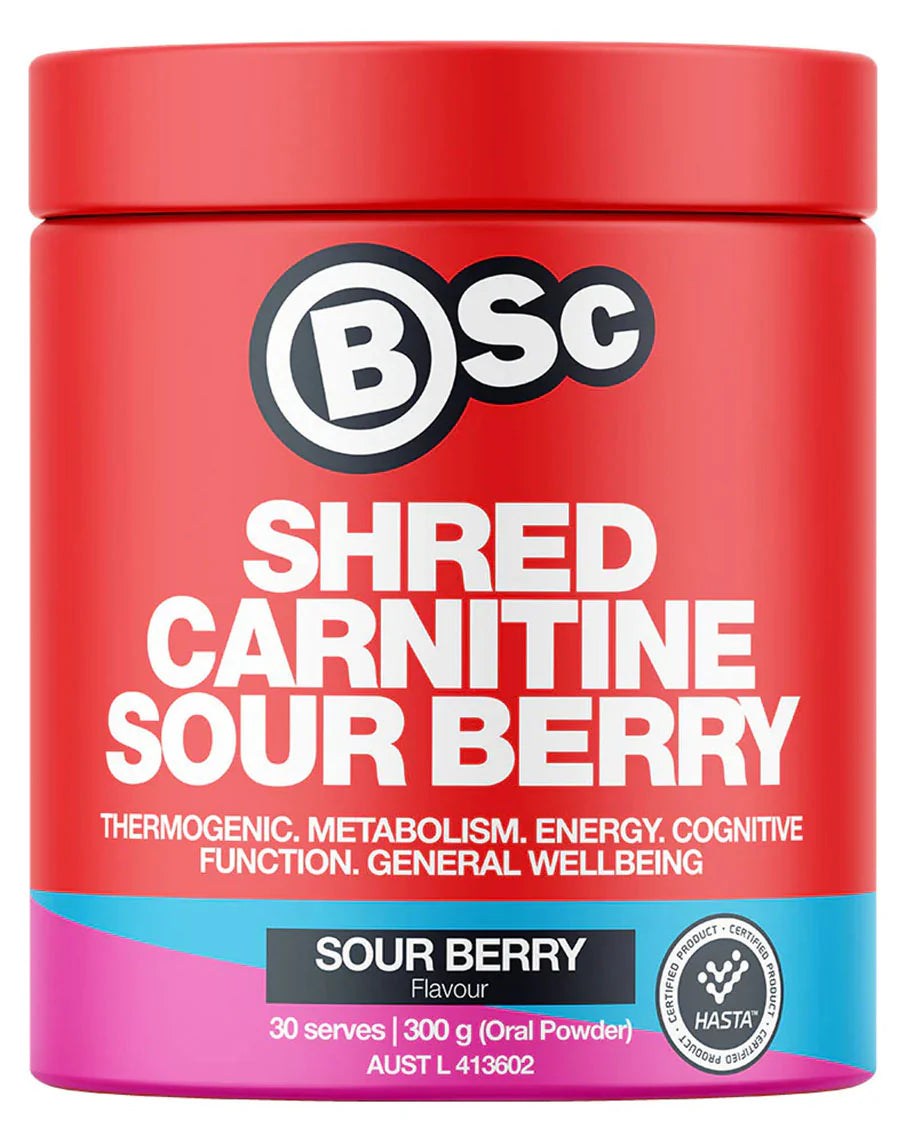 BSc Shred Carnitine 30 Serves Sour Berry