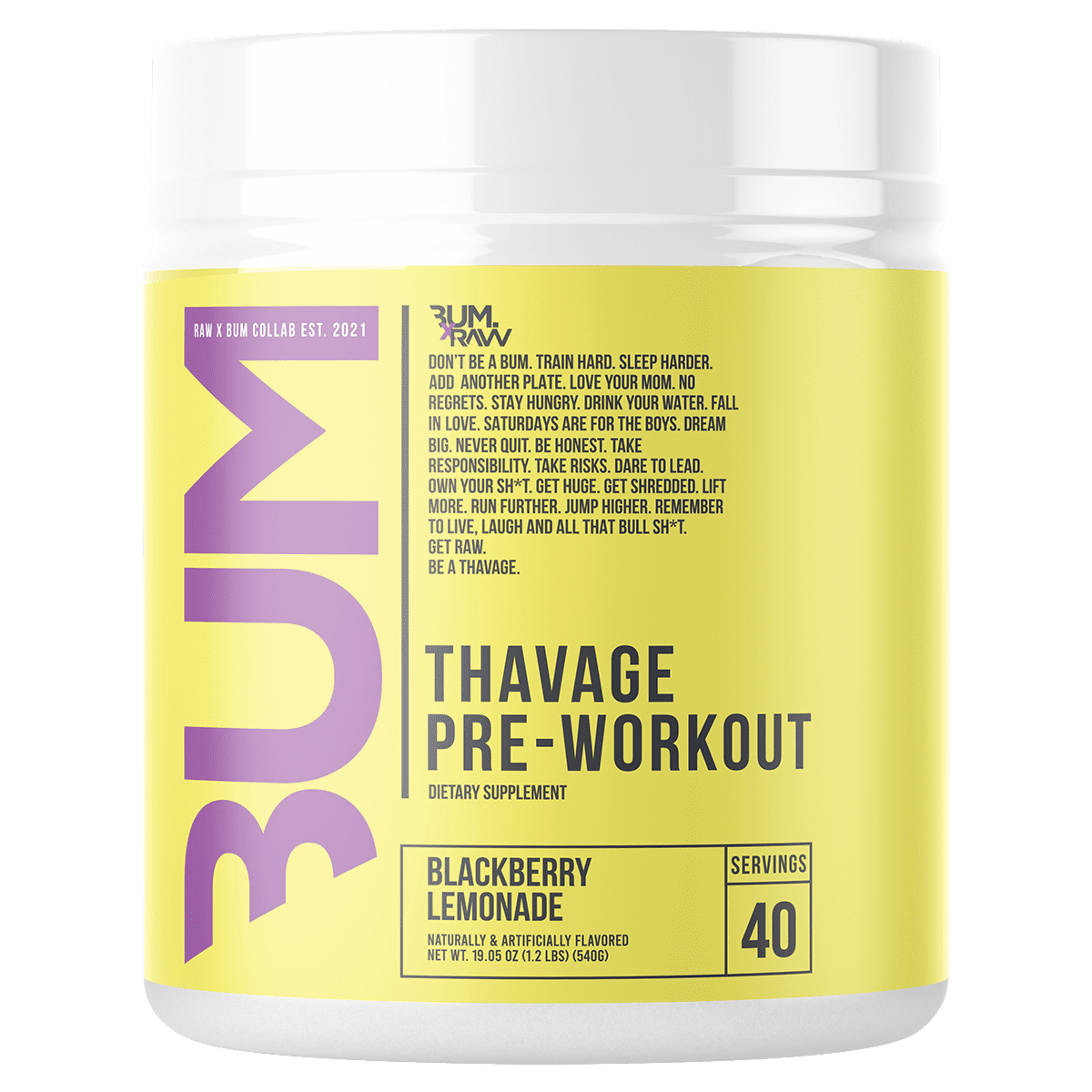 Thavage CBUM Pre-workout