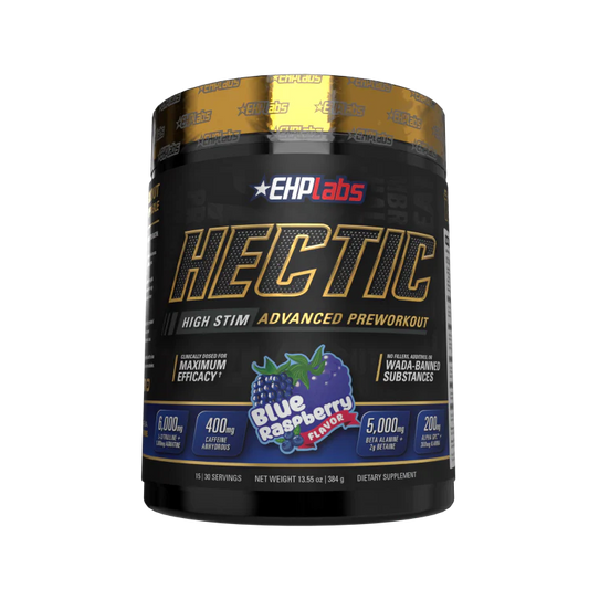 EHP Labs Hectic Pre-Workout 30 Serves Blue Raspberry