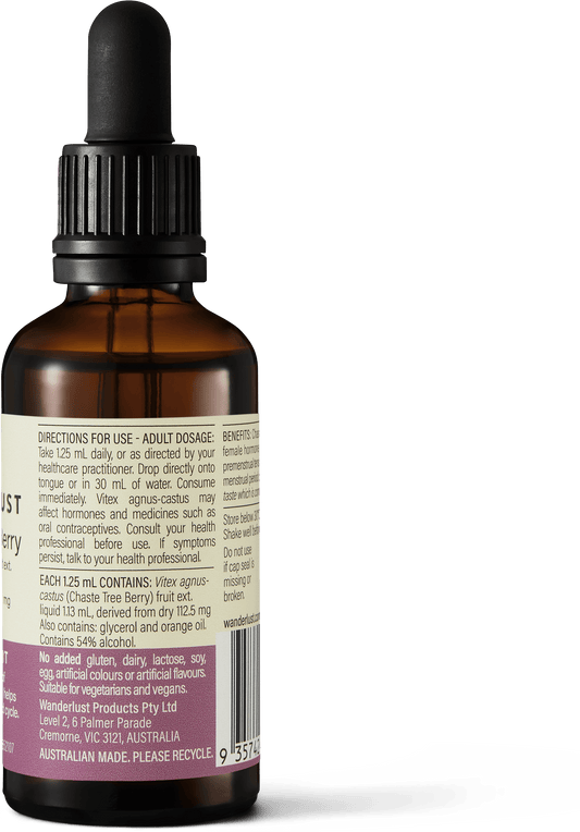Wanderlust PMS Chaste Tree Liquid 50ml