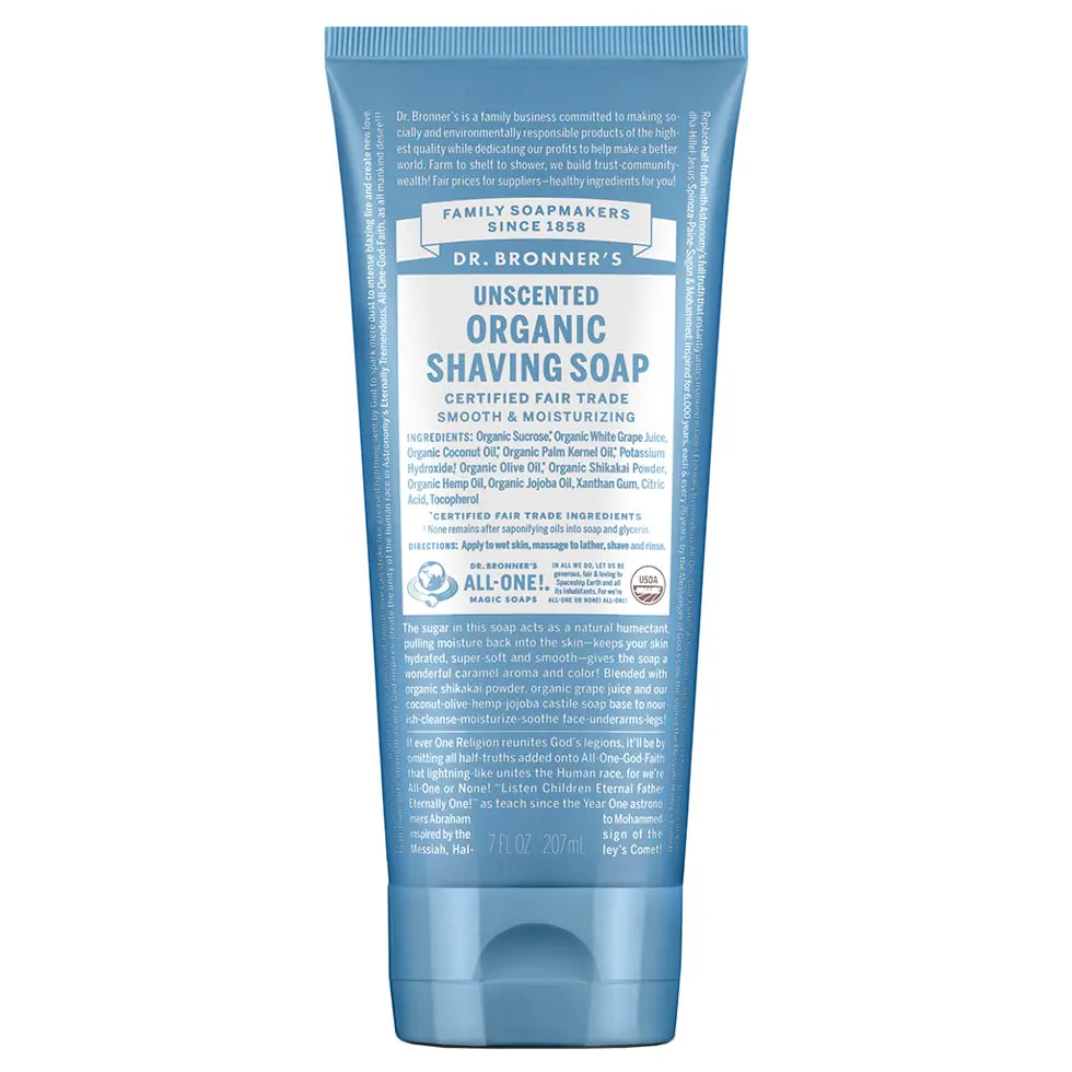 Dr Bronners Shaving Gel 207ML Unscented