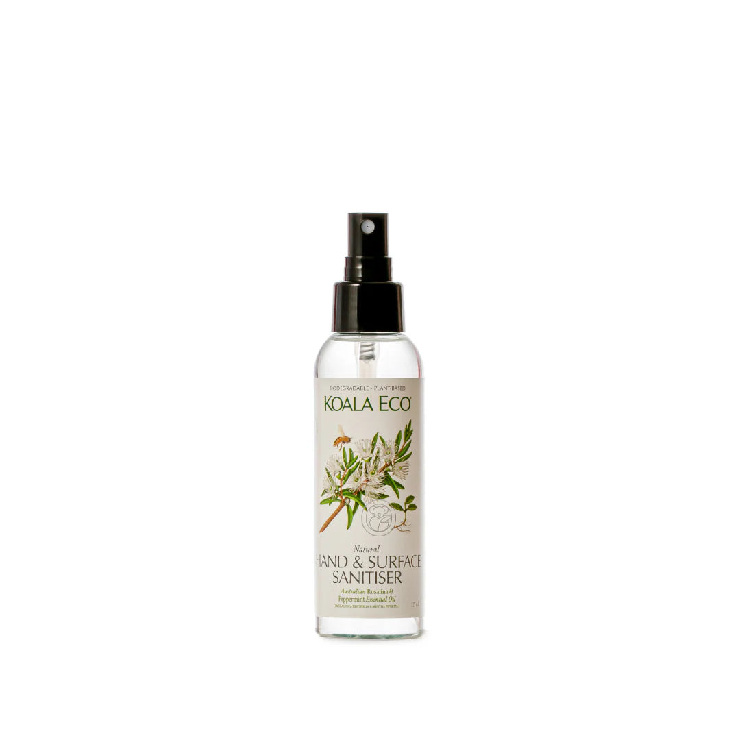 Koala Eco Hand and Surface Sanitiser 125ml Rosalina & Peppermint