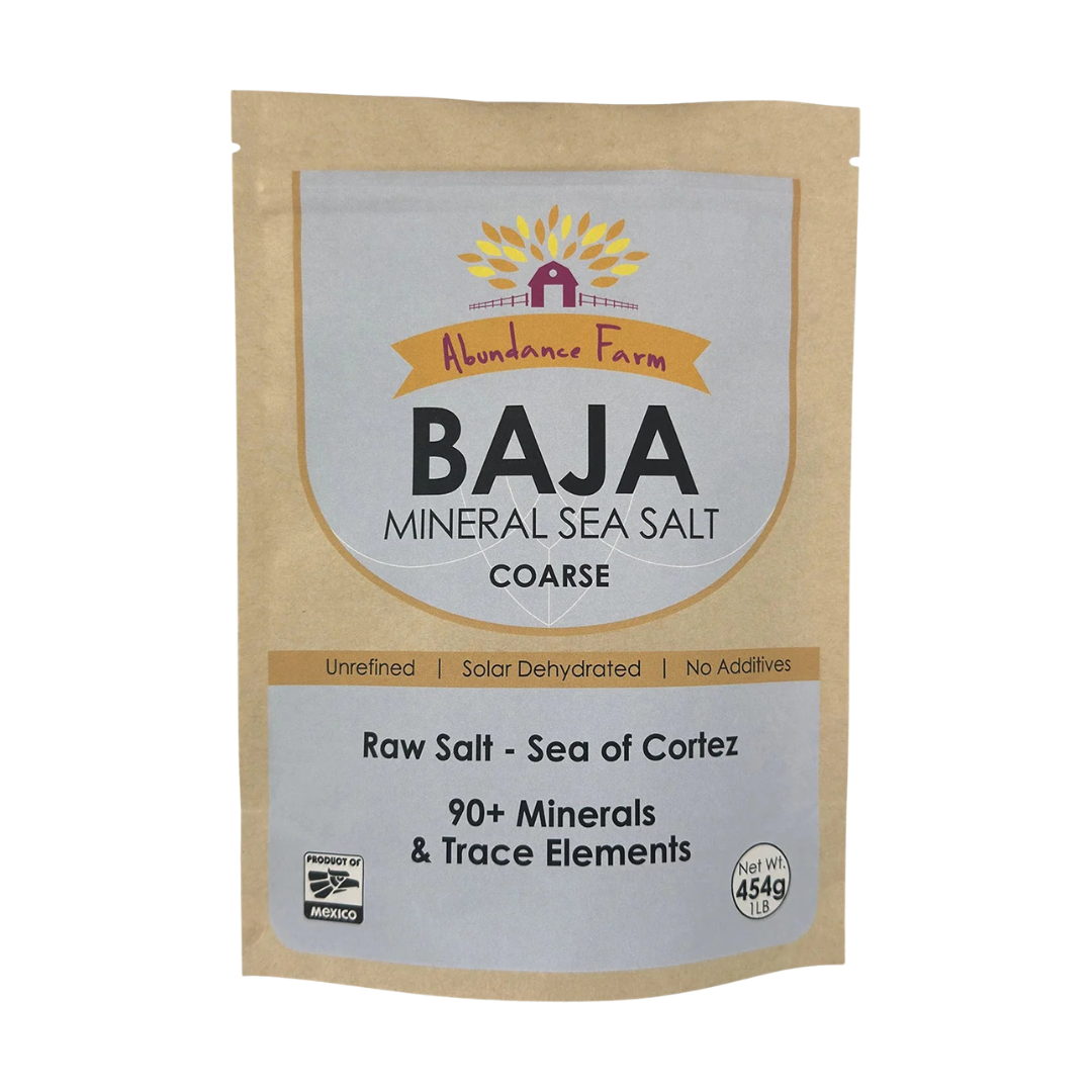 Abundance Farm Baja Mineral Sea Salt 454g Coarse
