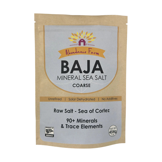 Abundance Farm Baja Mineral Sea Salt 454g Coarse