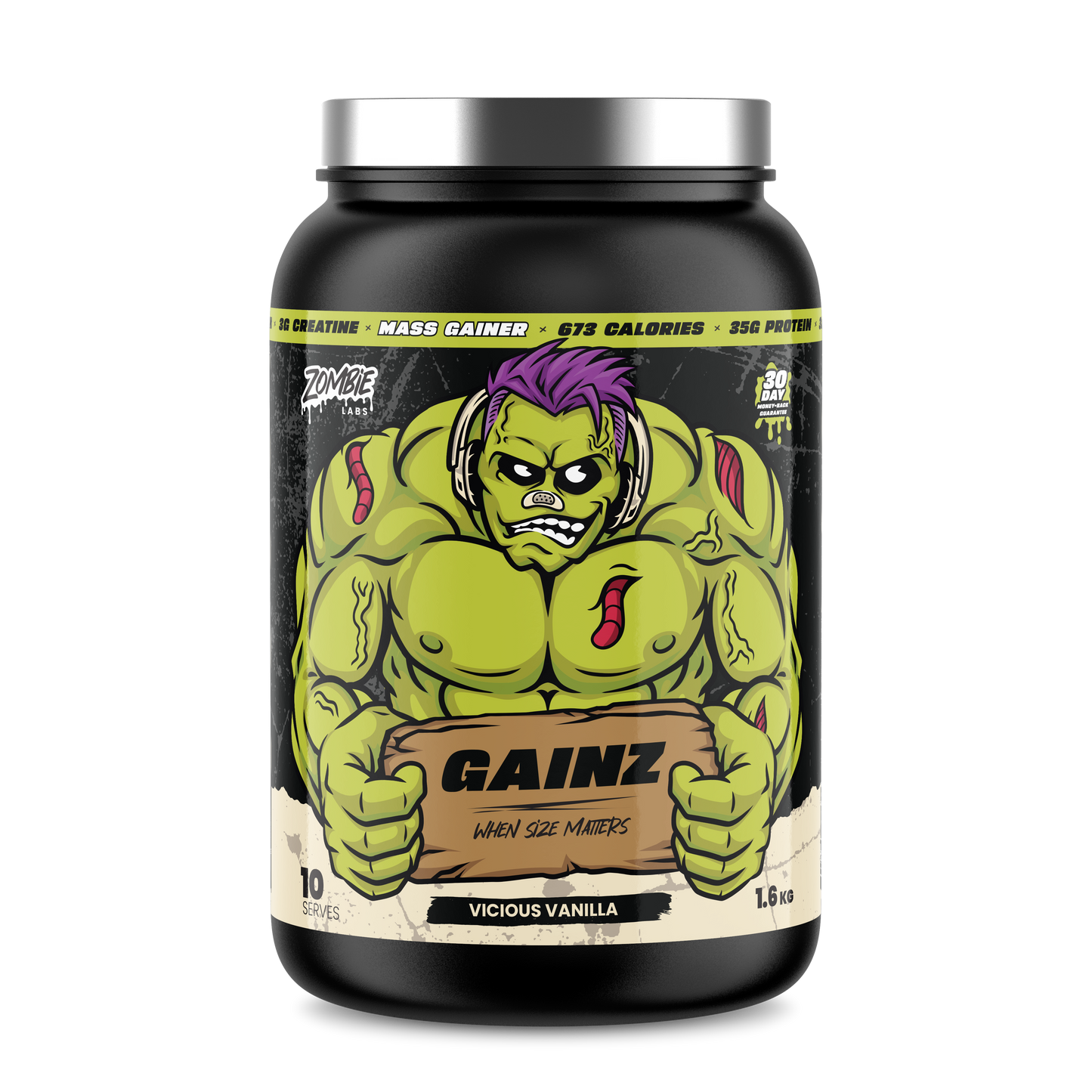 ZombieLabs Gainz 1.6kg Vicious Vanilla