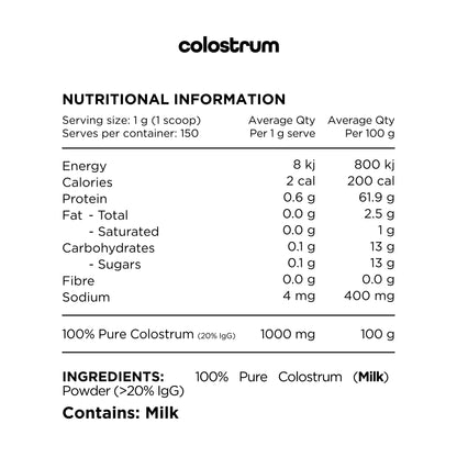 Switch Pure Colostrum 150g